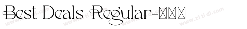 Best Deals Regular字体转换